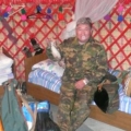 В юрте у Эвальда. После охоты на уток.